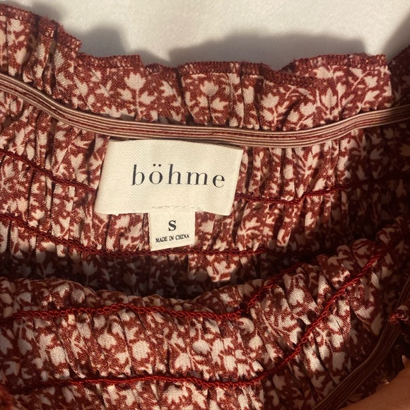 Böhme Summer Dress Smocked Floral Flowy - Picture 5 of 6